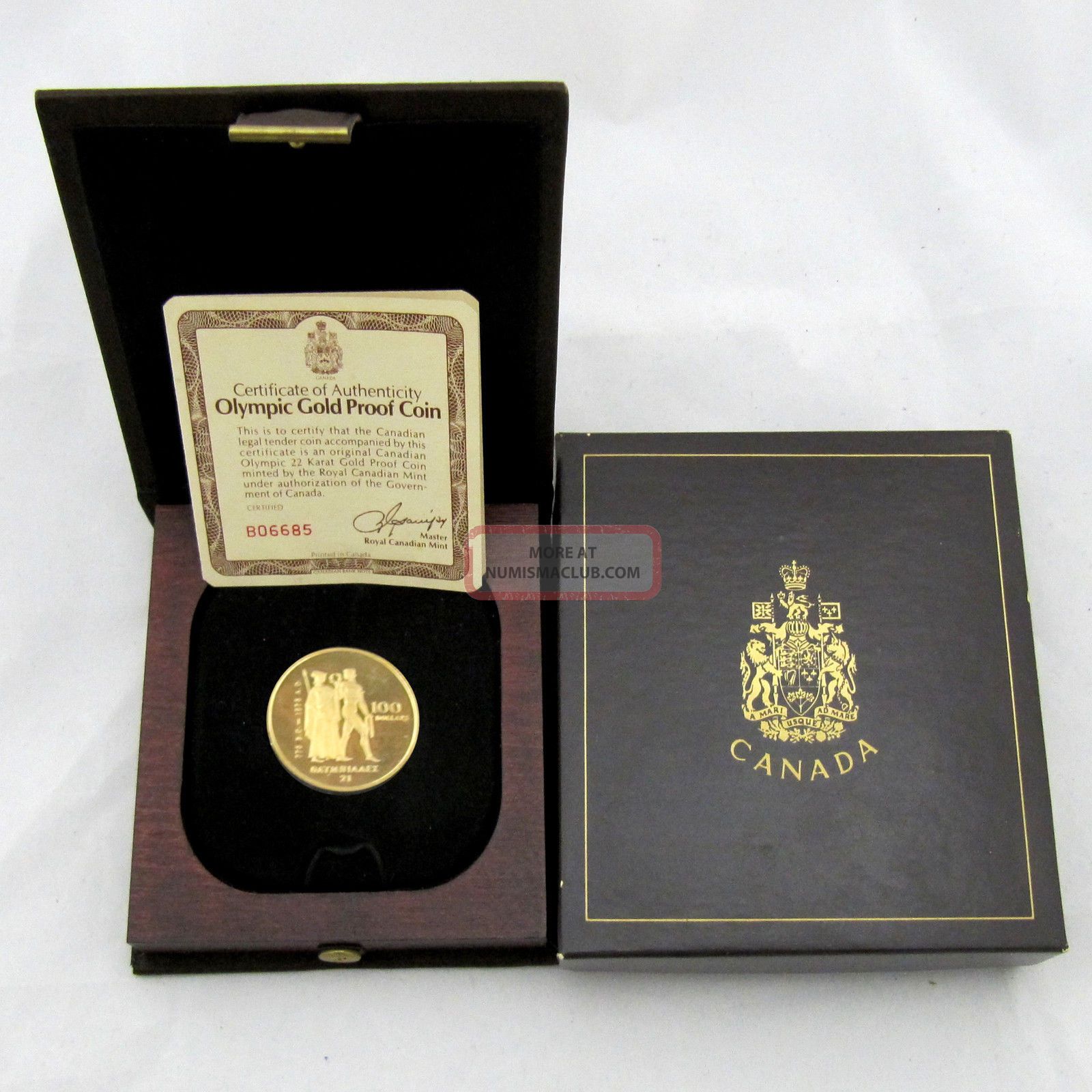 Canada 1976 22kt 1/2 Oz $100 Montreal Olympic Gold Coin Uncirculated Coins: Canada photo