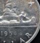 Canadian 1954 Short Water Lines Queen Elizabeth Ii 80 Silver Dollar Coins: Canada photo 2