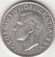 . 800 Silver Lustred 1950 Partial Design In 0 George Vi Fifty Cent Piece Au 50 Coins: Canada photo 1