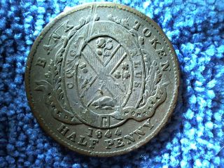 1844 Bank Of Montreal Half Penny Token photo