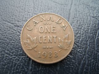 Canada Small Cent 1933.  You Grade photo