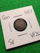 1887 Canada 5 Cents - Vf20 Coins: Canada photo 2