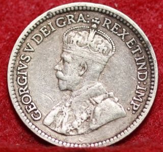 1913 Canada 5 Cents Silver Foreign Coin S/h photo