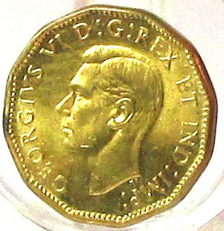 1943 Victory Canada Commemorative 5 Cents Tombac (brass) State photo