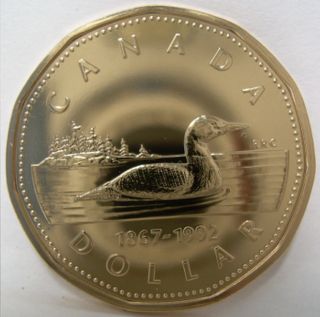1992 Canada 1 Loonie Dollar (proof - Like) photo