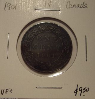 Canada Victoria 1901 Large Cent - Vf, photo