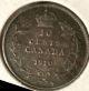 1910 Canada 10 Cents - - Sterling Silver Coinage Coins: Canada photo 1