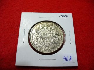 1946 Canada Silver Half Dollar Canadian 50 Cent Piece Coin 46a photo