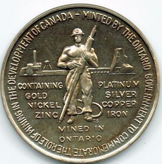 [1867 - 1967 Confederation Medal Contains Small Amounts Precious Metals As On Coin photo
