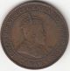 1908 Edward Vii Large Cent F 12 Coins: Canada photo 1