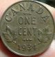 1934 Canada Small Cent - Coins: Canada photo 2
