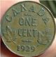 1929 Canada Small Cent - Coins: Canada photo 1