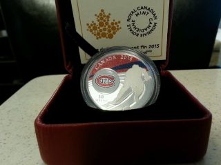 Canada 1/2 Oz.  Fine Silver Coin - Montreal Canadiens® Hockey - Mintage:6,  000 photo