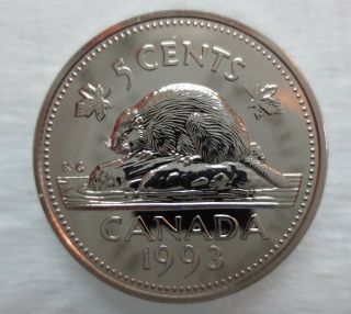 1993 Canada 5 Cents Proof - Like Coin photo