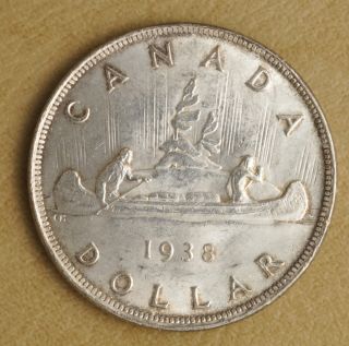 1938 Silver Canada Dollar photo