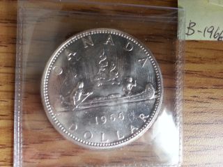 1966 Canada Silver Dollar - Grade.  B. photo