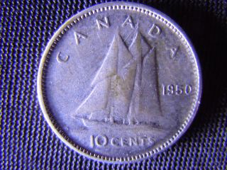 1950 - Canada 10 Cent Coin (silver) - Canadian Dime - World - 1e photo
