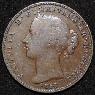 1856 Province Of Nova Scotia Victoria One Penny Token Canada Charlton Ns - 6 photo