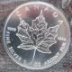 1992 Canada Silver Maple Leaf 1 Troy Oz.  5 Dollar Coin Rcm Key Date Coins: Canada photo 2
