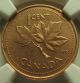 2002p Ngc Ms66 1 Cent Red Canada One Penny Coins: Canada photo 2