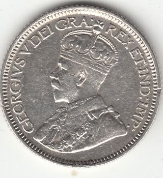 . 800 Silver 1936 George V 10 Cent Piece Vf - Ef photo