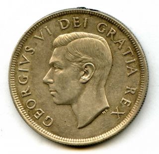 1949 Canada Silver $1 Dollar Xf 37851 photo