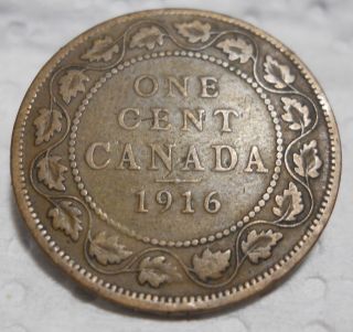 1916 Canada Large One Cent (georgivs V) photo