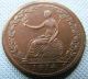 1814 British Colonial Canada Wellington Halfpenny Token Copper - Detail Coins: Canada photo 1
