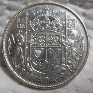 1943 Canada Fifty Cents (georgivs Vi) photo