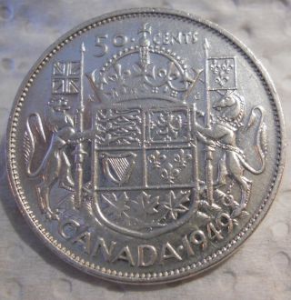 1949 Canada Fifty Cents (georgivs Vi) photo