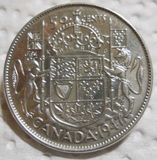 1947 Canada Fifty Cents (georgivs Vi) photo