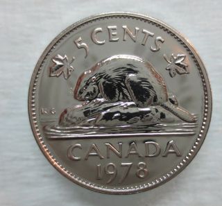 1978 Canada 5 Cents Proof - Like Coin photo