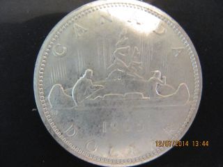 Silver Canadian Dollar,  1965 photo