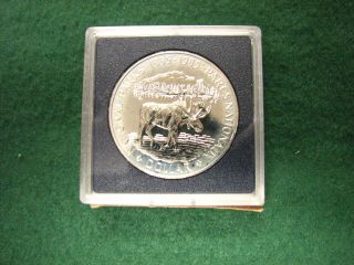 1985 Canada Rcm Silver Dollar National Parks Silver Coin Brilliant Uncirculated photo