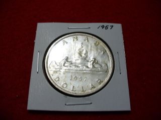 1957 Canada Silver Dollar Coin Grade See Photos photo
