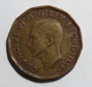1943 One Cent Penny Tombac Canada Coin photo