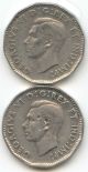 Canada 1947 Maple Leaf (2 Varieties) Canadian Nickel 5c Piece Five Cent 5 C Coins: Canada photo 1
