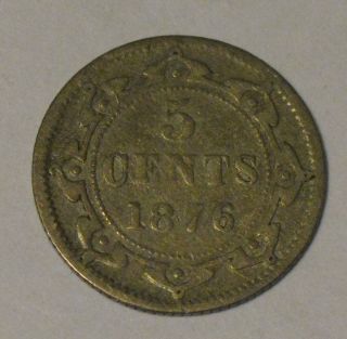 Newfoundland - 1876 - H Silver 5 Cents - Scarce photo
