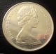 , Silver,  Canada 1967 50 Cents Elizabeth Ii Confederation Howling Wolf Coins: Canada photo 1