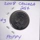 2008 - Canada - Red Poppy Armistice - Veteran - Quarter 25¢ Coin Canadian 3 Coins: Canada photo 1