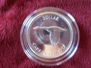 Canadian Silver Dollar 1967 Goose - Proof photo