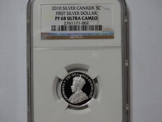 1935 - 2010 Canada Silver 5c Ngc Pf68ucam Limited Edition 
