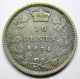 1874h Ten Cents Vf - 20 Iridescent Navy Toned Canada Queen Victoria Dime Coins: Canada photo 2