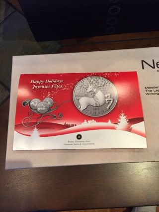 $20 For $20 Magical Reindeer Canada Pure.  9999 Silver Coin (2012 Issue) photo