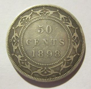1898 Newfoundland Fifty (50) Cents 