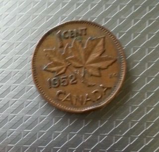 1952 Canadian Cent photo