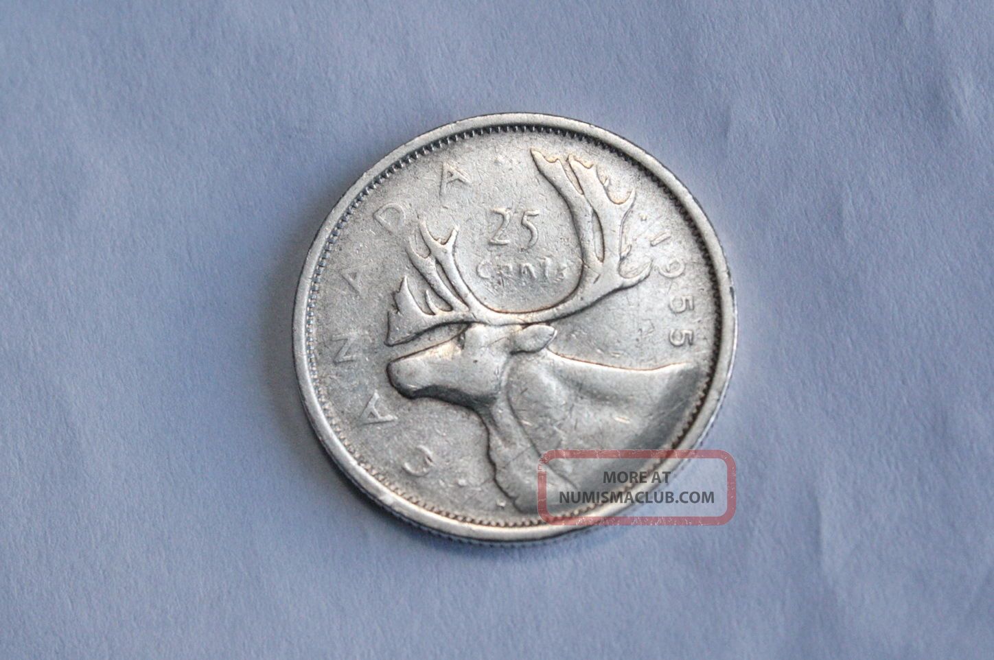 Canada 1955 Silver Quarter 25 Cent Twenty - Five Vg - 8 Coins: Canada photo