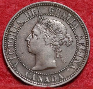 1888 Canada 1 Cent Foreign Coin S/h photo