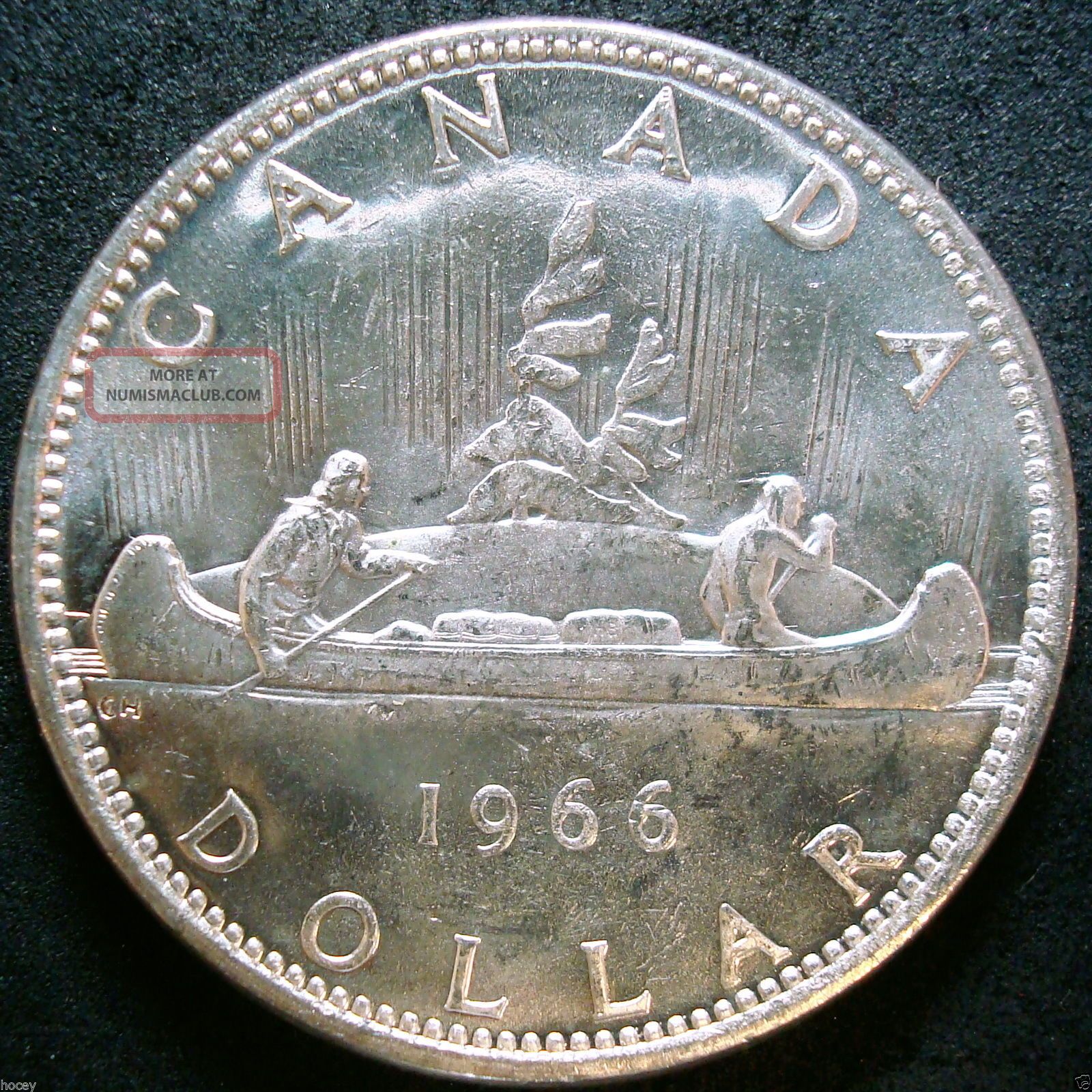1966 Canada Silver Dollar Coin
