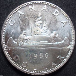 1966 Canada Silver Dollar Coin photo